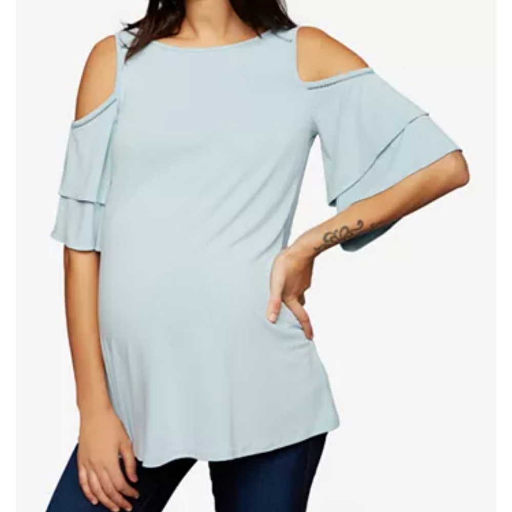 A Pea in the Pod Cold-Shoulder Top
